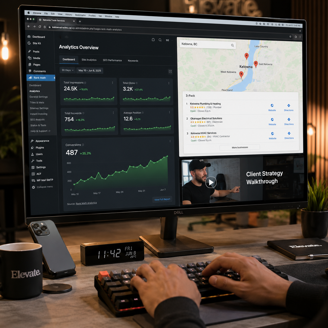 Verifiable local SEO analytics and visual conversion proof for trade businesses by Local Marketing Plus