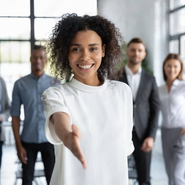 greeting or welcoming new